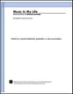 Music In My Life Unison choral sheet music cover